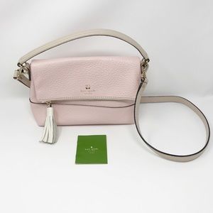 Kate Spade Soft Pink White Crossbody Bag